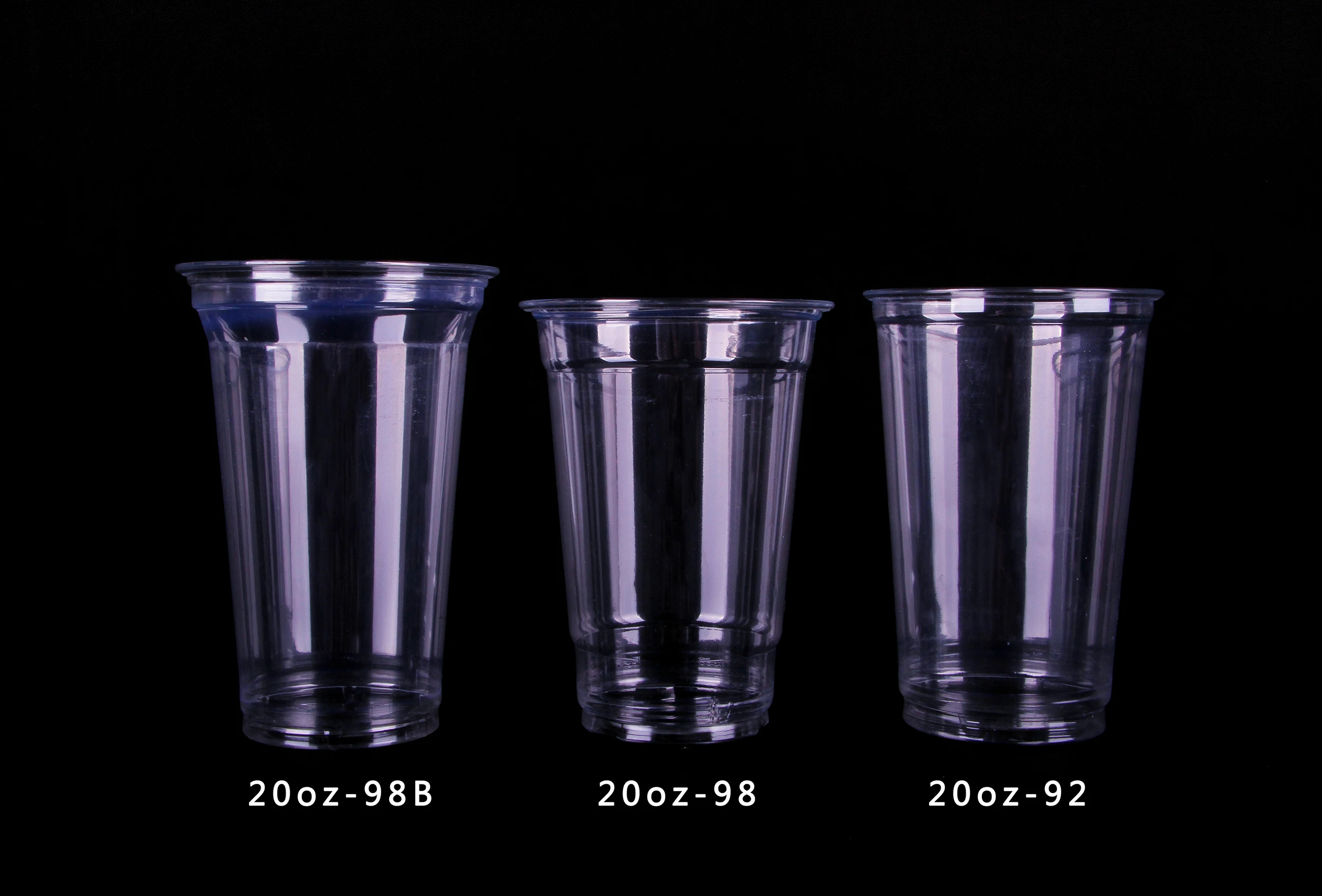 Custom Printed BPA Free PET Clear Disposable 9 10 12 16 20 24 32 oz Coffee Smoothie Beverage Plastic Cups with Lids