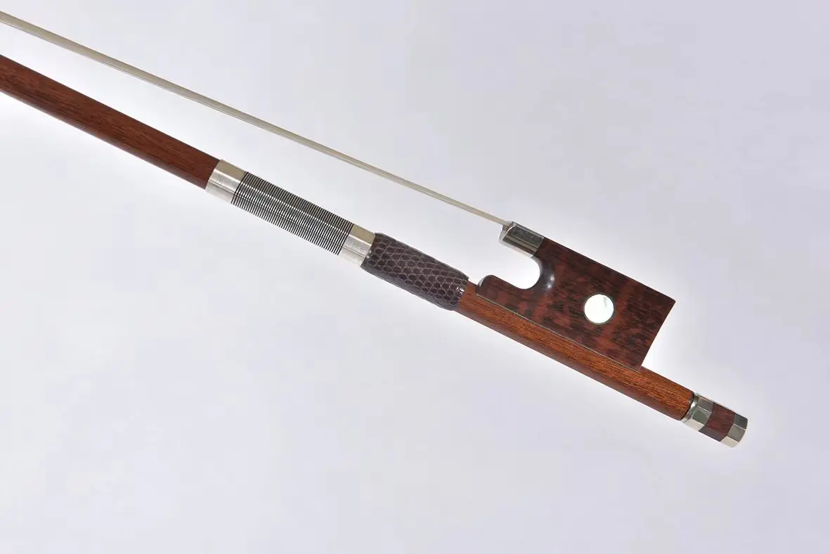 Professional Manufacturing Pernambuco Veneer Carbon Fiber Stick Violin Bow For Sale