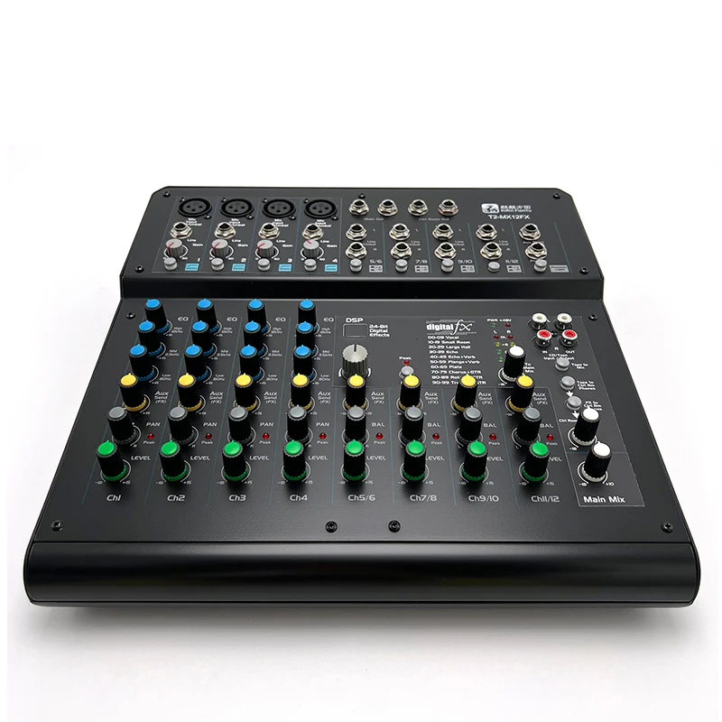 12-channel Mixer with Effect Professional Mixer Live Karaoke Mixer Home Audio Console