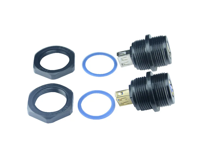 mini usb USB weatherproof connector USB2.0 3.0 waterproof coupler