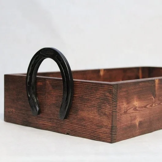 Handmade Modern Ins Design Rustic Horseshoe Serving Tray Eco-Friendly Aluminium Marble Dish/Plate Holder Home Party Cheap Price