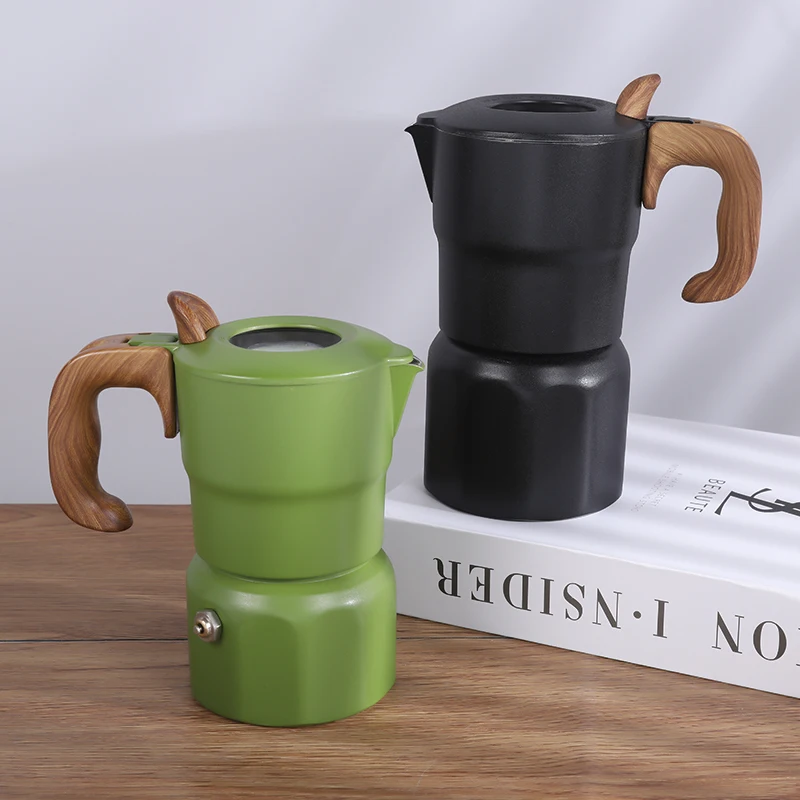 HIGHWIN Stovetop Espresso Maker Induction Stovetop Moka Coffee Pot for Cappuccino or Latte