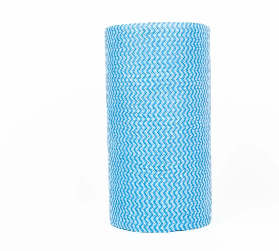 Green Blue Multi-Purpose Towel Reusable Cleaning Washable Wipe Roll For Kitchen