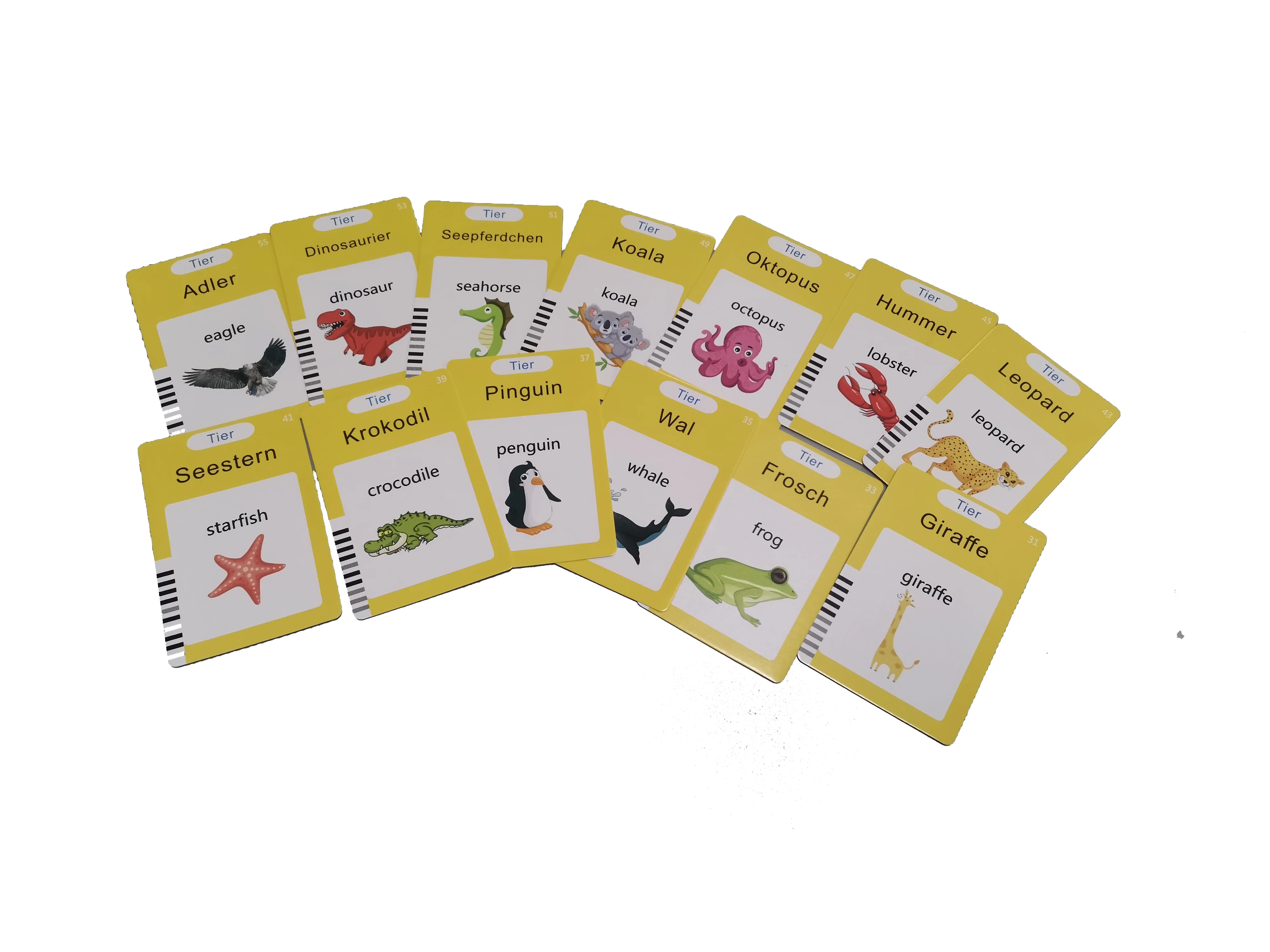 German and English early education machine Flash Card  Learning Machine Perfect Gift for  Kids developmental toys