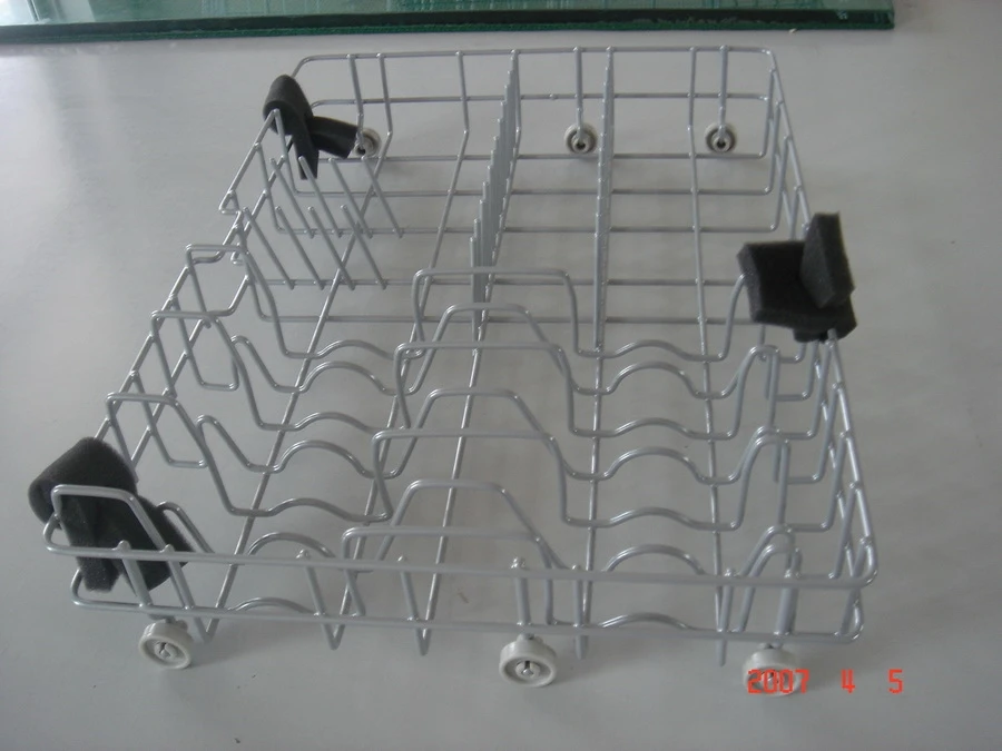 Nylon Spraying Metal Dish Wash Drainer Rack  for dishwasher machine