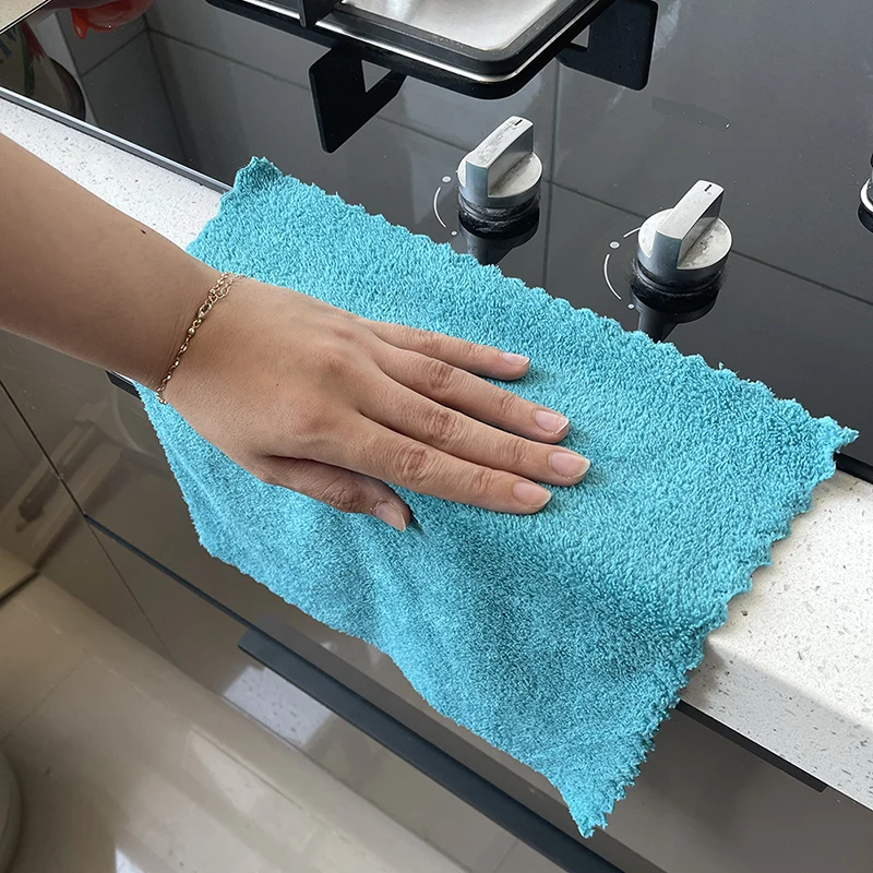 Dishcloth Thickened Non-stick Oil microfiber cleaning towel paper towel cleaning super absorbent microfiber towel