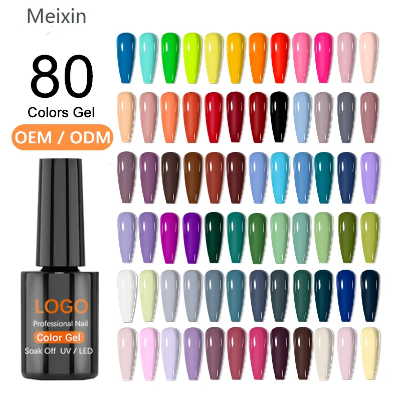 RONIKI 15ml Pure Glitter 3 in 1Gel Nail Polish 308 Colors Nail Gel Lasting Soak Off UV Gel Varnish