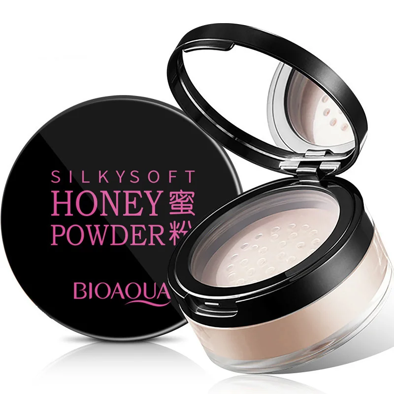 OEM bioaqua oil controlling mineral repairing long lasting breathable vegan whitening loose setting powder
