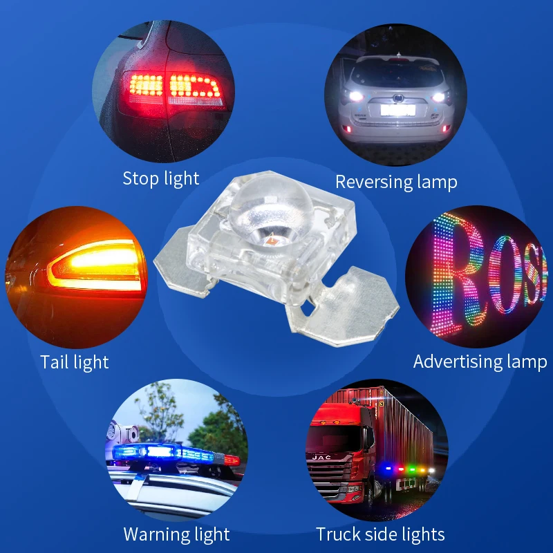 Led factory gold wire copper base red green blue yellow white led diodes super flux led