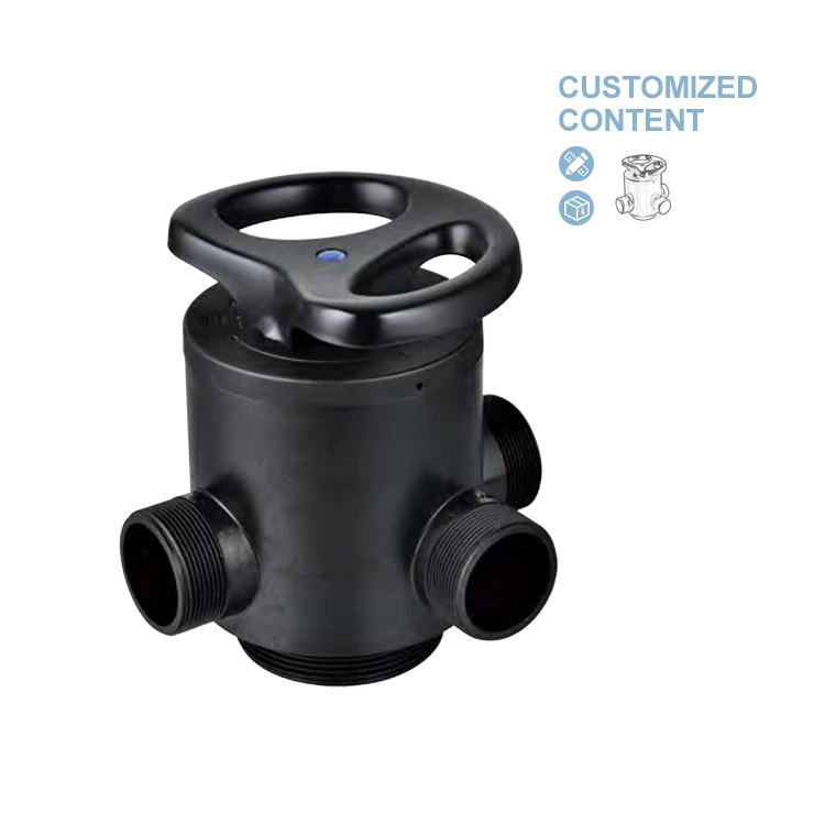 [Ручной фильтрующий клапан] Двойной впускной клапан с большим расходом устойчивый к истиранию ручной регулирующий для бака из смолы Frp