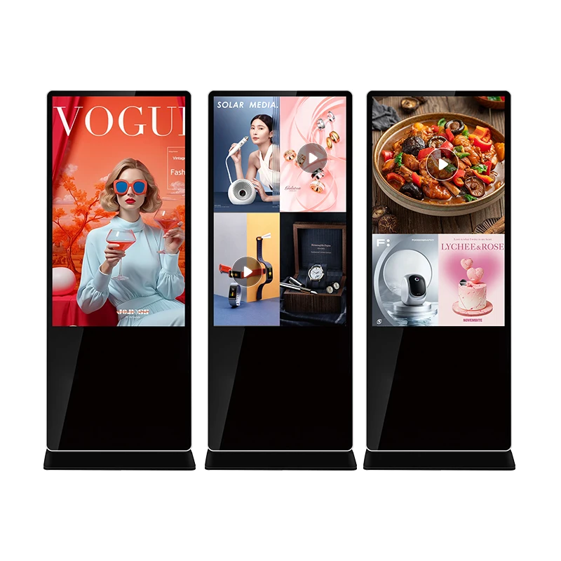 43 Inch Digital Signage Digital HD Smart Restaurant Stand Vertical Advertising Machine 1080P Video Display Screen