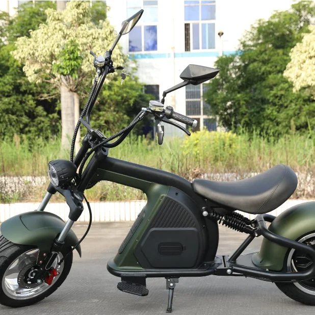 China 60V 12AH 1500W  2 Wheel Adult Electric Scooter City Coco off road powerful Fat Tyre