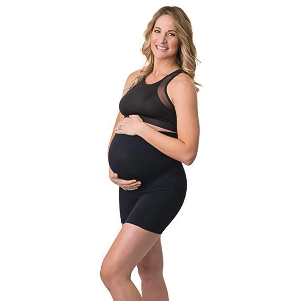 Maternity Underwear High Waisted Mid-Thigh Pregnancy Underwear Belly Support Maternity Briefs Shapewear Leggings