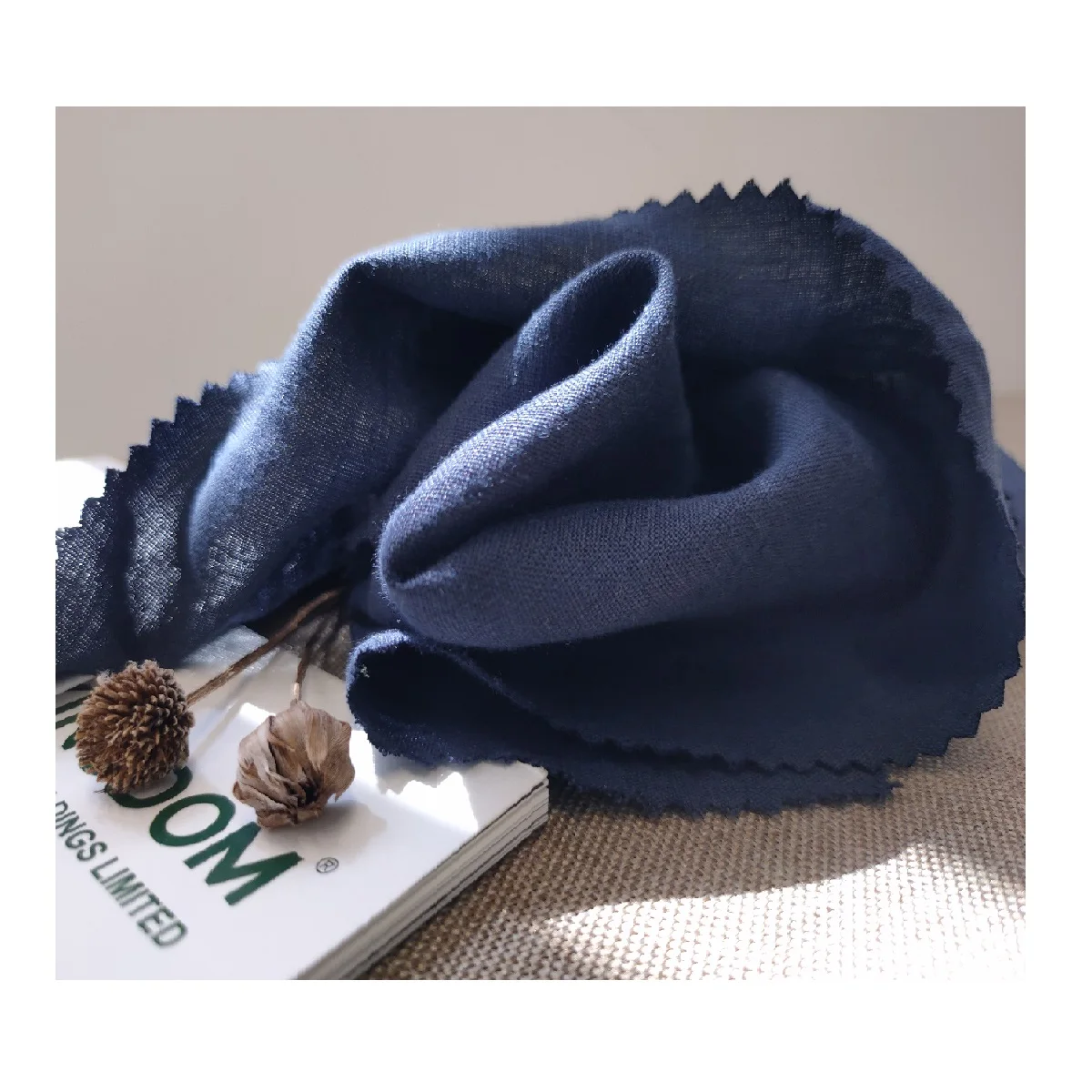 Good quality 100% organic hemp plain woven fabric for shirts wholesale