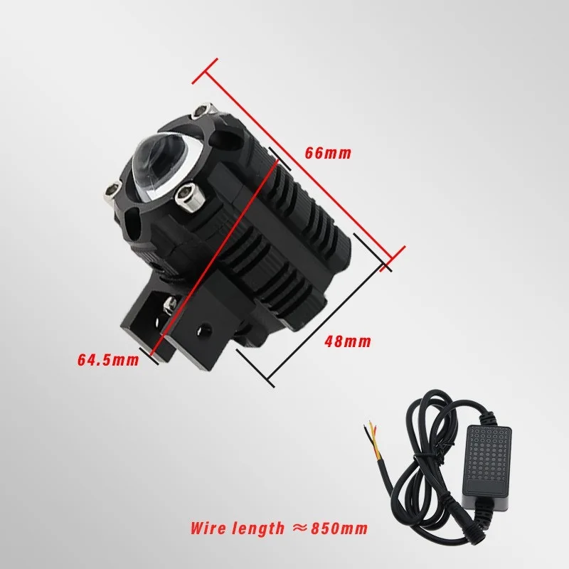 Universal Ultra bright projector lens two-color mini LED drives 12v-24v motorcycle spotlight fog headlights