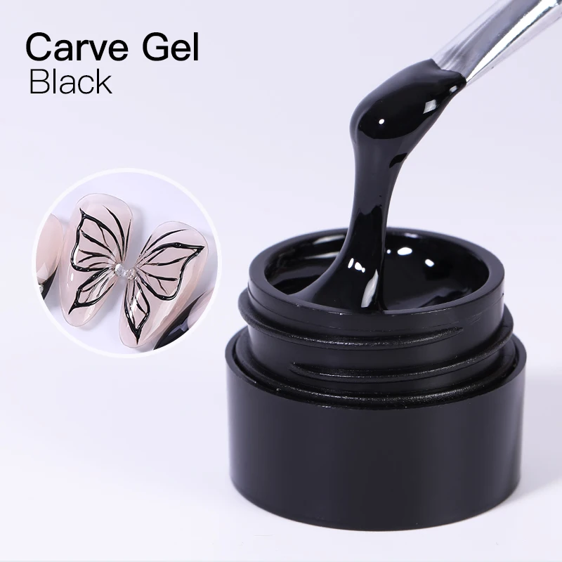 Nail Supplies Private Label Carve Gel Polish 3d Gel Nail Art Carving Builder Painting Gel Polish Set 60 Colour