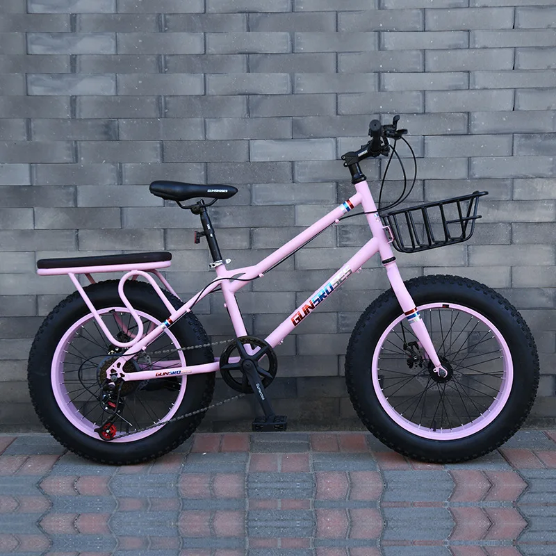 20*4.0 Inch 21 Speed Gears Carbon Steel Frame Suspension Fat Tires Bicycle Snow Fat Mountain Bike