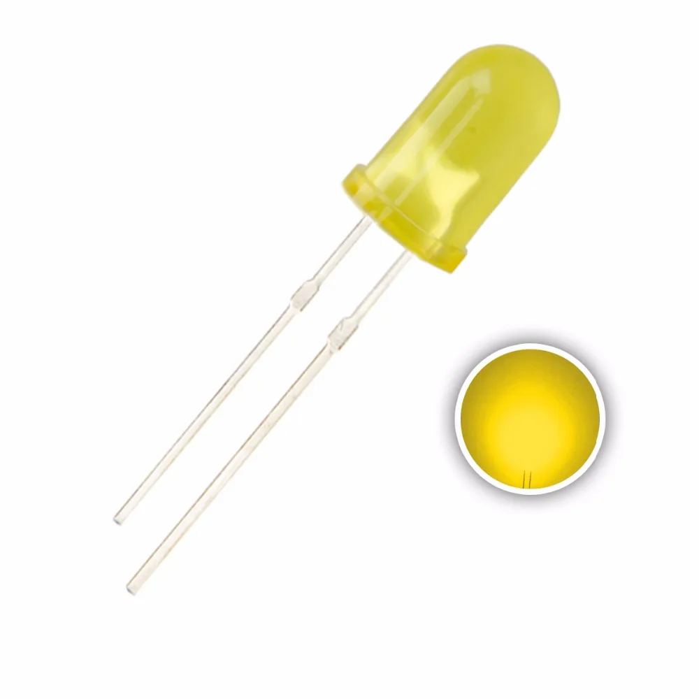 DIP 5 мм зеленая светодиодная лампа диод рассеянный круглый 5 мм светоизлучающий диод