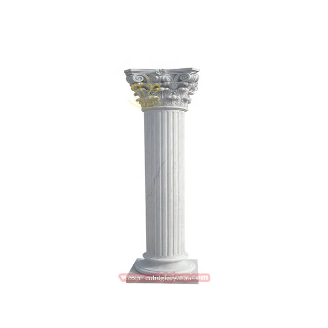 Hotel Villa Luxury ornament Column sculpture Polished Marble Pillars design