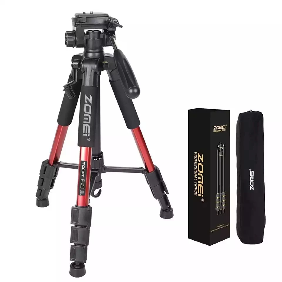 ZOMEI Q111 Professional Portable Travel Aluminum Camera Tripod&Pan Head for SLR DSLR Digital Camera 5colors