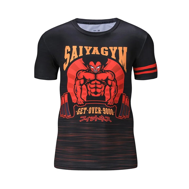 Wholesale Short Sleeve Tshirts Camiseta De Anime De Goku 3d Graphic T Shirt Oversized Cartoon Clothing Men Anime T-shirts