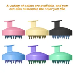 Exfoliating Silicone Body Scrubber Easy to Clean Long Lasting Black Scalp Massager Shampoo Brush
