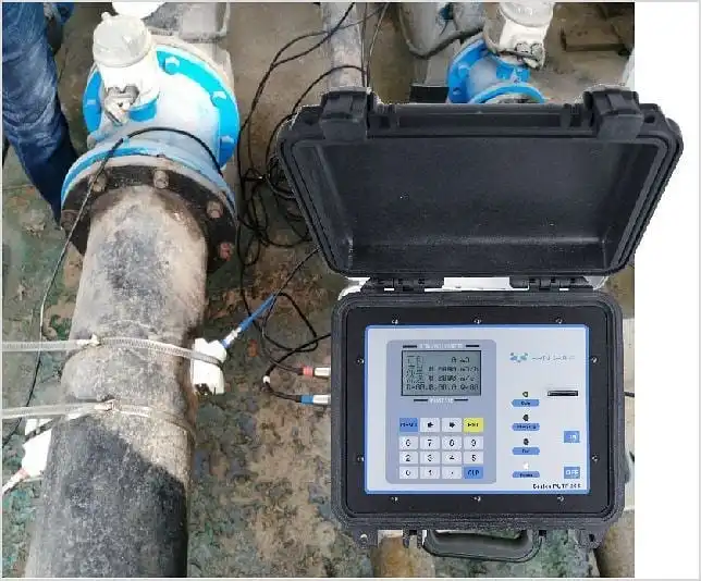 non-contact clamp-on Mobile sewage  Portable Ultrasonic Doppler Flow Meter