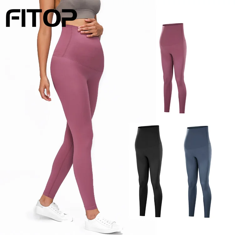 Mother Maternity Leggings Elastic Opaque Tummy Control Pregnant Women Legging Pants