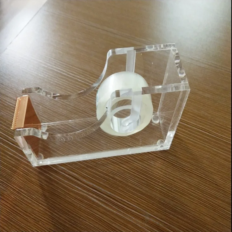 Acrylic tape block transparent acrylic tape machine creative tape cutting block desktop acrylic paper machine plastic