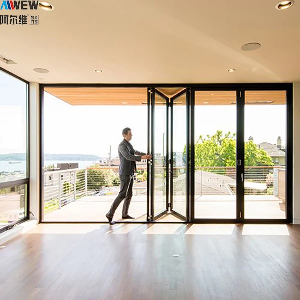 Commercial Building Apartment House Accordion Doors folding Interior Bifold Door