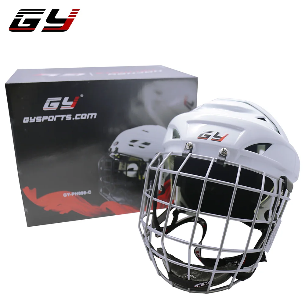 Popular Ice Hockey Helmet with Full Face Cage for Ice Hockey Player Custom Hockey Helmet