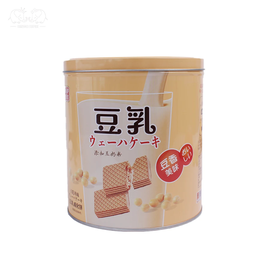 OEM/ODM Wholesale Chocolate and Biscuit Snack Club Social Crackers Soy Milk Cocoa Three Flavor Wafer