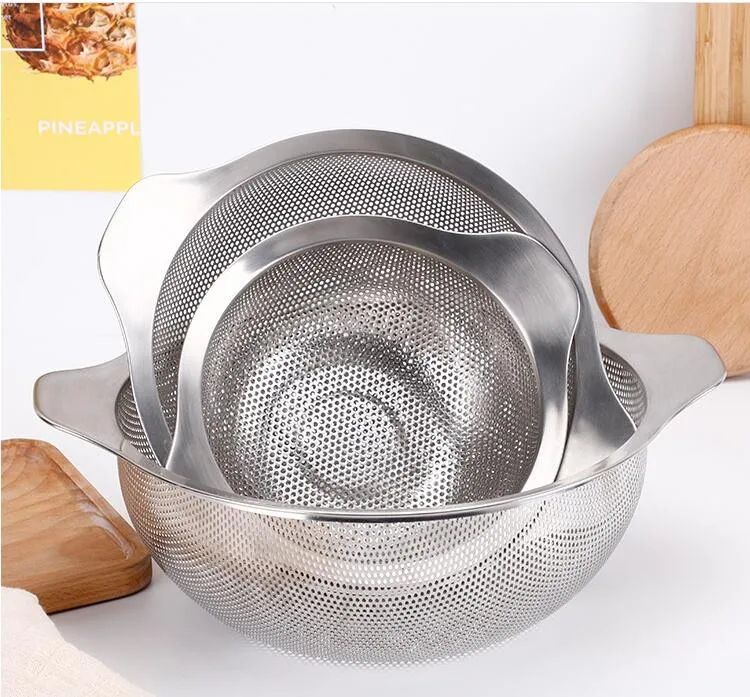 Factory Wholesale Stainless Steel Colander For Kitchen