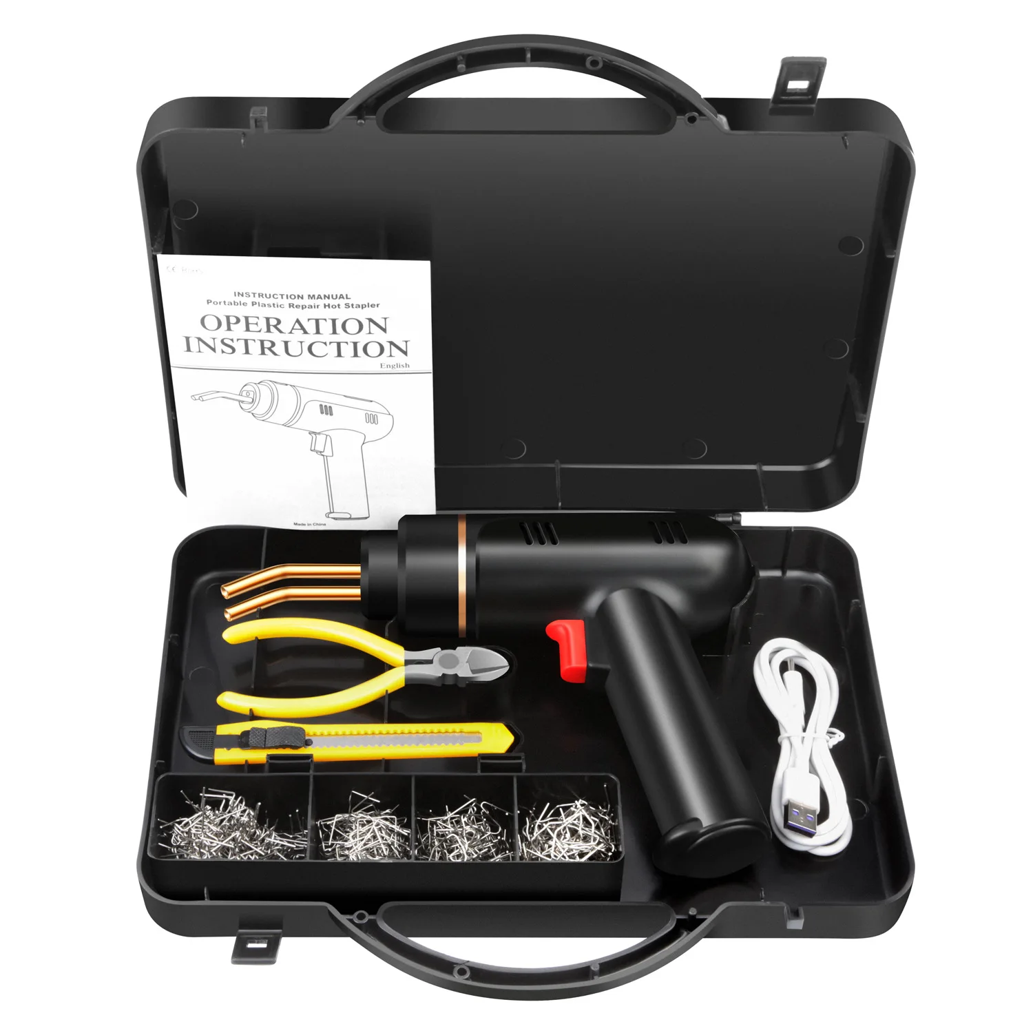 200W Cordless rechargeable Bumper Crack Repair Kit  Plastic Welding Kit  Plastic Welder Gun