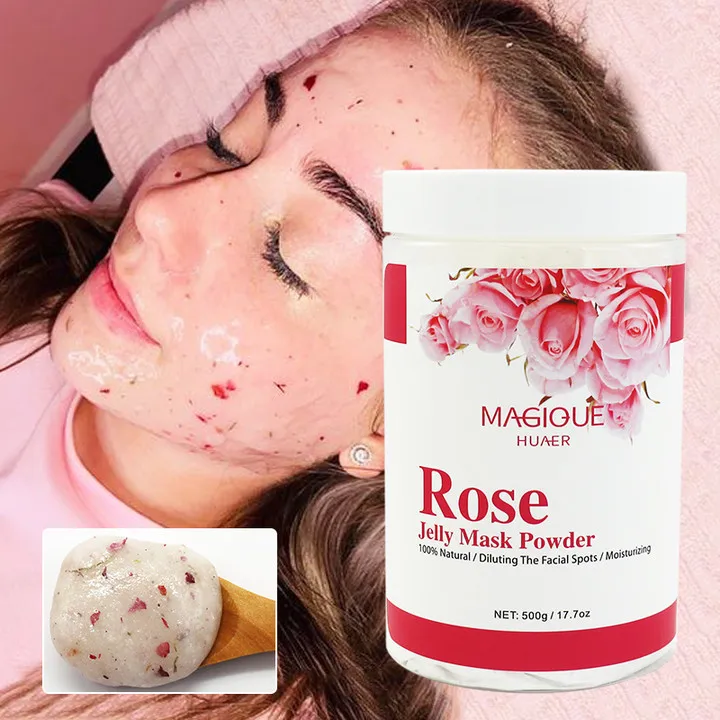 Private Label Peel Off Mask Powder Jelly Face Mask Whitening Rose Jelly Mask Powder
