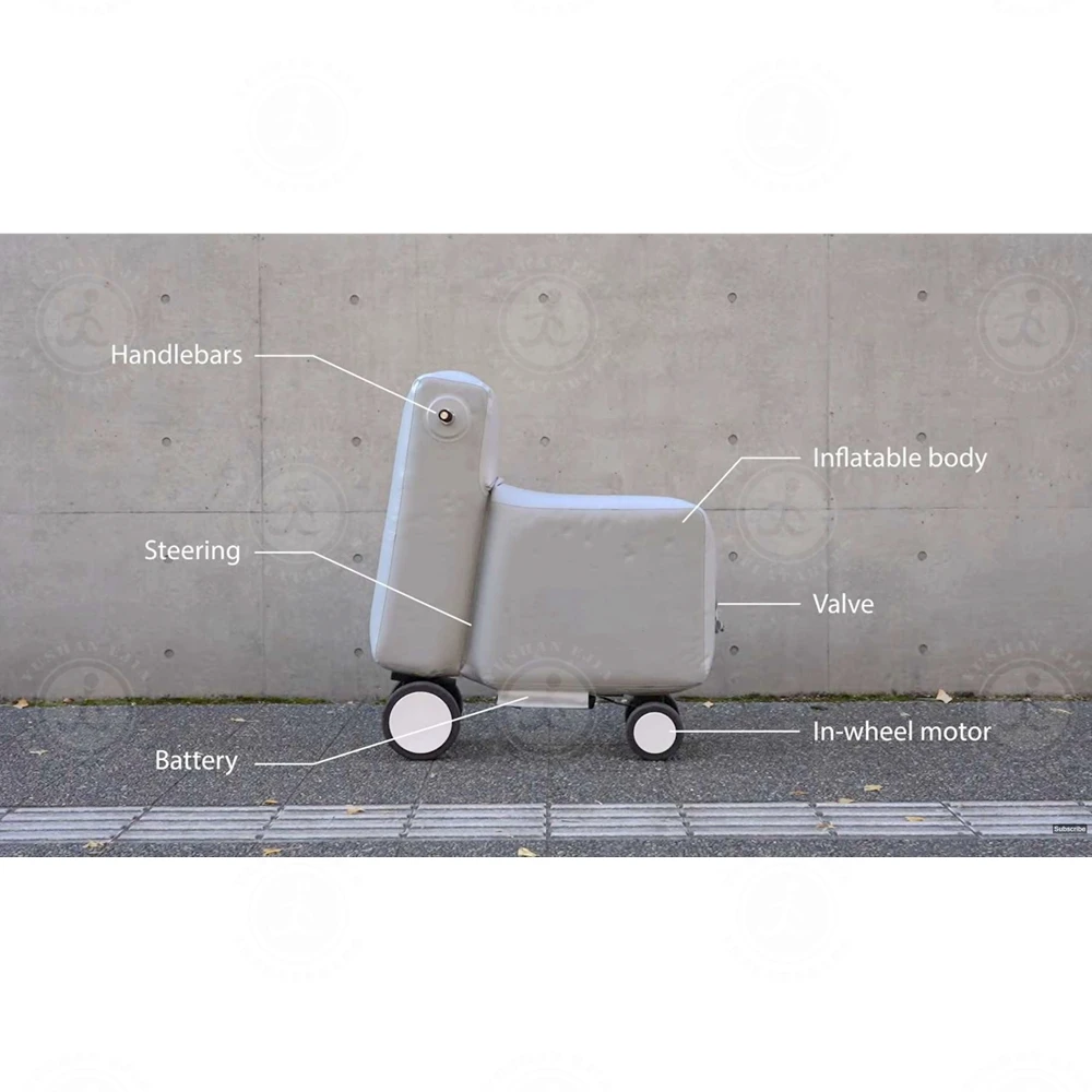 Electric Scooter Inflatable Foldable Electric Bike Outdoor Riding Inflatable Scooter