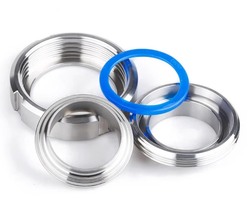 304 stainless steel T type loose joint sanitary level butt welded flat thread from any joint ISO standard loose joint