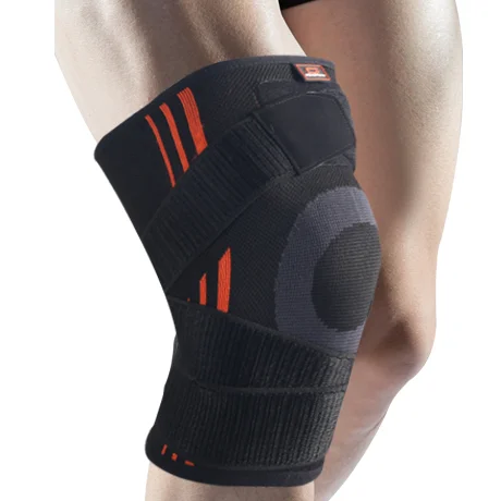 2020 High Quality Elastic Fitness Knee Sleeve Brace Custom Breathable Compression Sport Pain Support Made Nylon Polyester Hot