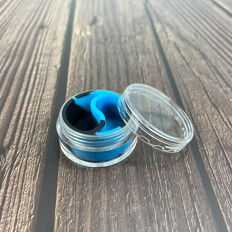 Wholesale 3ml 5ml 7ml 9ml Transparent Round Child Proof Safe Concentrates Glass Jars With Child Resistant Cap