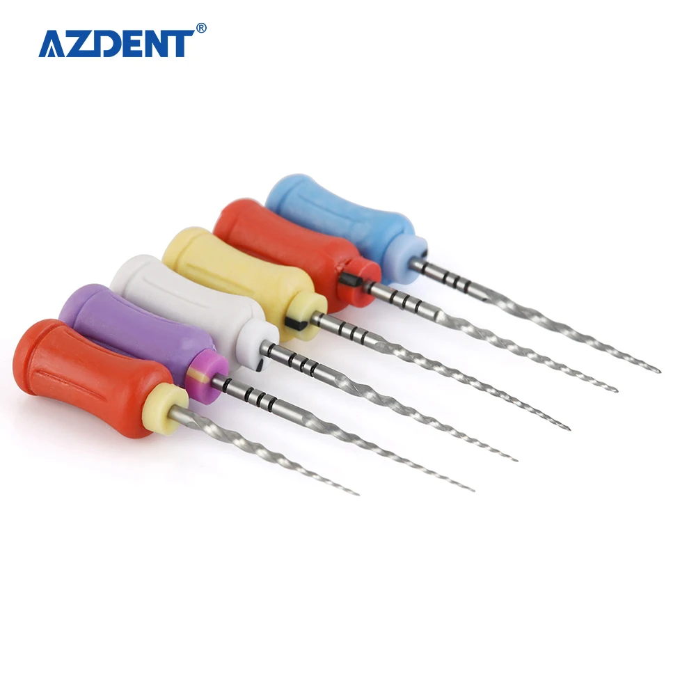 Инструменты AZDENT для ручного использования стоматологические NiTi Endo файлы рыболовные супер-напильники