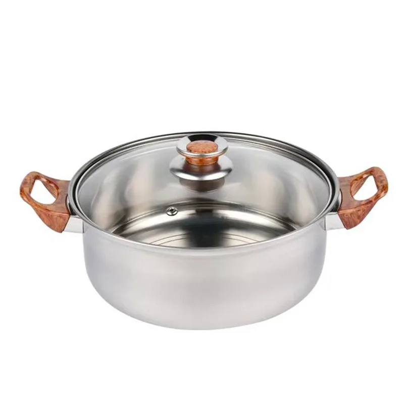 Hot Selling 12PCS Stainless Steel Pot Set with Wood Grain Handle
