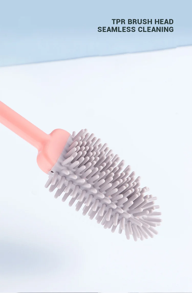 Silicone toilet brush set with no dead corners to wipe the toilet magic tool brush hanging wall wash toilet brush
