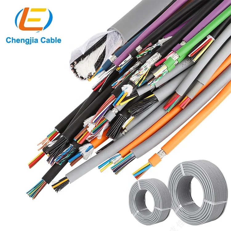 YY100 TRVV Ultra high flexible 10 million control drag chain cables without shielding 5*0.5mm servo multiconductor power cable