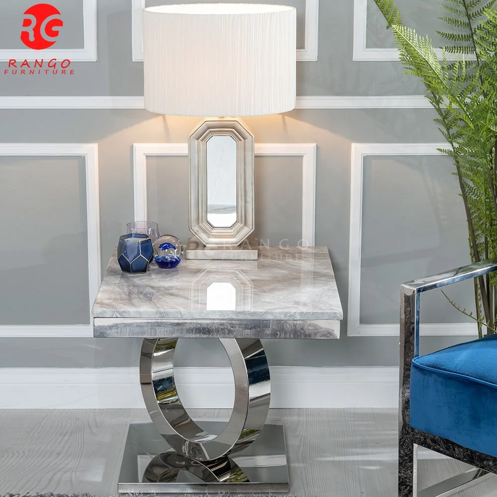 Luxury silver glass dining table dining table room furniture restaurant table dining room sets with 6 chairs