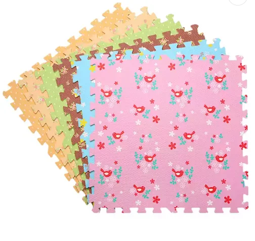 household heat transfer printing shivering patterned interlocking floor sheet baby play puzzle eva foam mat