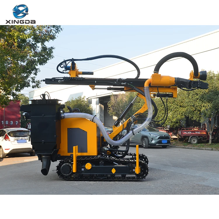 Photovoltaic Blast Hole Hard Rock Mining Drilling Machine Crawler Mounted Rock DTH Drilling Rig Blasting Rock Mine Drill Rig