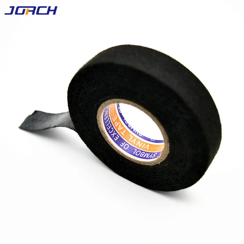 15m*19mm Dustproof Heat-resistant Wiring Harness Tape Looms Wiring Harness Cloth Fabric Tapes Adhesive Cable Protection