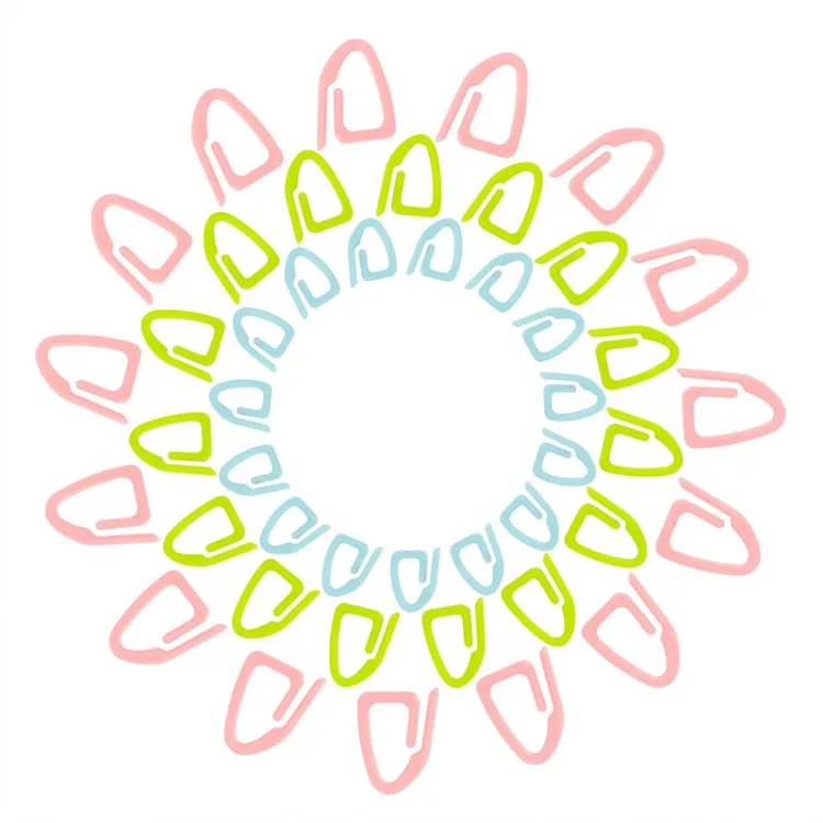 3 Sizes 15pcs Plastic Knitting Tools Locking Stitch Markers Crochet Latch Knitting Tools Needle Clip Hook