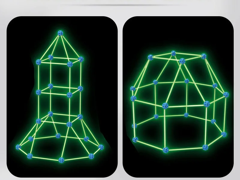  Wholesale Kids Glow Fort Building Kits Creative Learning DIY Castles Tunnels Play Tent Rocket Tower other outdoor