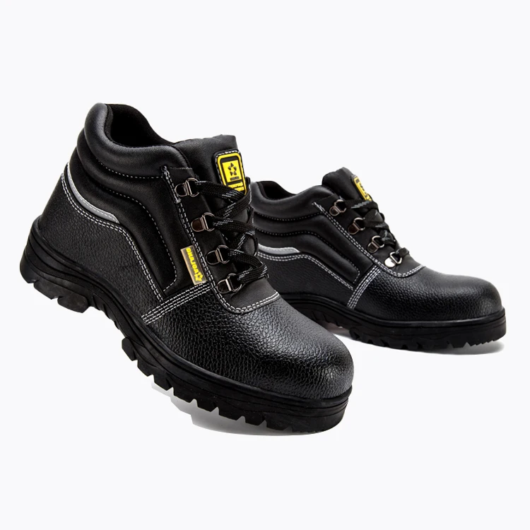 Embossed cow leather S3 anti puncture woodland shoes high heels me black  formal slip steel toecap work mens safety shoes